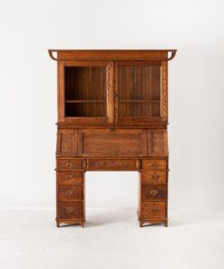 Oak Desk with a Bookcase