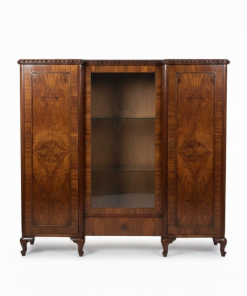 Vintage Βιτρίνα - Ντουλάπα Art Deco από Ξύλο Καρυδιάς με Καπλαμά "Burr Walnut"