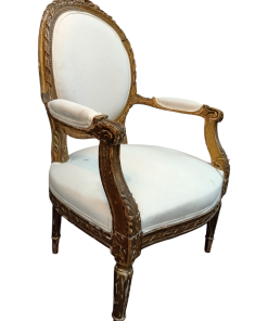 Ζευγαρι Γαλλικες Πολυθρονες με Χρυση Πατινα